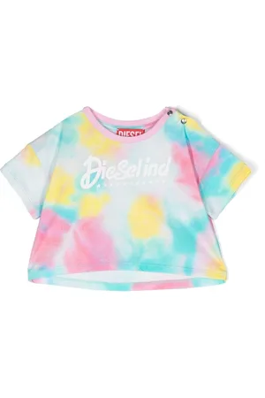 Diesel T-shirt med batiktryk