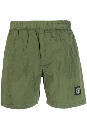Stone Island Mænd Badeshorts - Compass-patch track shorts