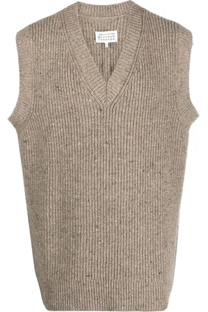 Maison Margiela Strikket vest med V-hals