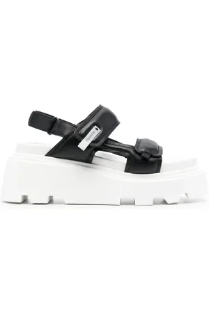 Premiata Polstrede sandaler med burrelukning