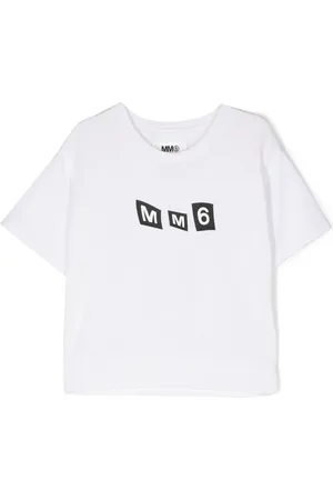 Maison Margiela Kortærmet T-shirt med logotryk