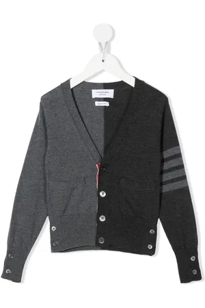 Thom Browne Tofarvet cardigan med V-hals