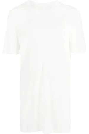 Rick Owens Lang T-shirt med rund hals