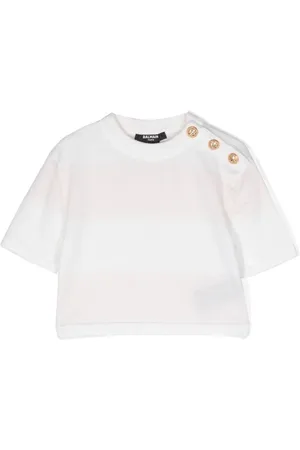 Balmain Kortærmet T-shirt i uld