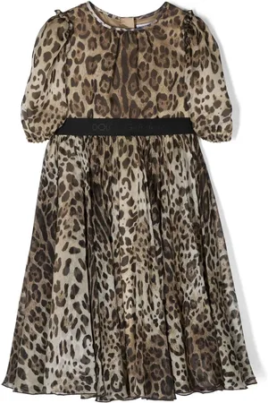 Dolce & Gabbana Silkekjole med dyretryk