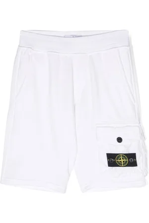 Stone Island Shorts - Logo patch bermuda shorts