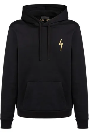 Giuseppe Zanotti Hættetrøje med broderet logo og løbesnor