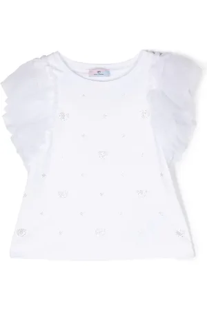 Chiara Ferragni Top med logodetalje