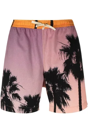 BLUE SKY INN Badeshorts med palmetryk