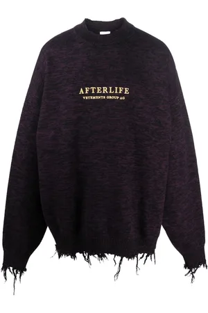 Vetements Sweatshirt med slitageeffekt og logotryk