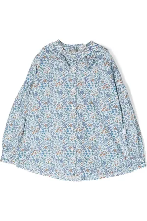 Il gufo Blomstret skjorte med lange ærmer