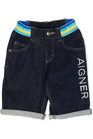 Aigner Denimshorts med broderet logo