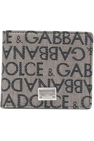 Dolce & Gabbana Pung i jacquard med logo og lynlås