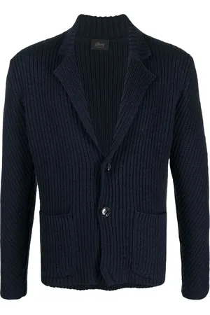 BRIONI Ribstrikket cardigan