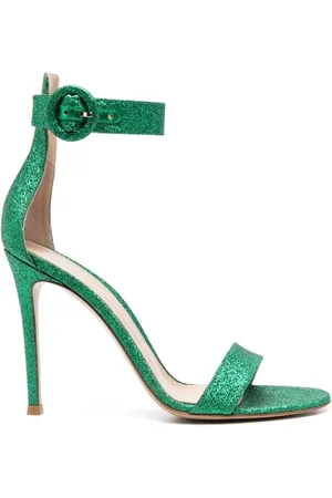 Gianvito Rossi Portofino 105mm sandaler med glimmer