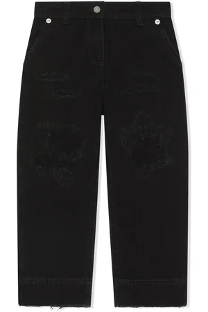 Dolce & Gabbana Jeans med smal pasform og slitageeffekt