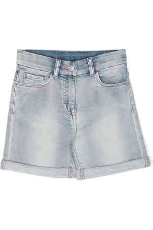 Chiara Ferragni Denimshorts med broderet logo