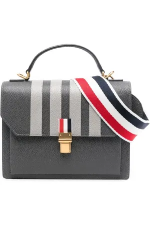 Thom Browne Satchel-taske med læder-applikation