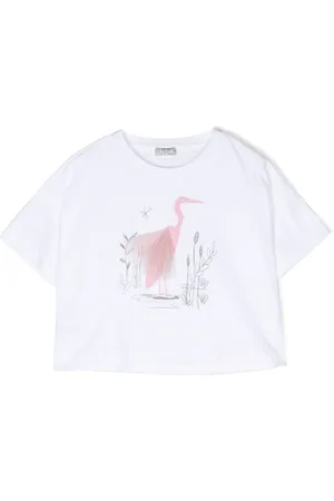 Il gufo Kortærmet T-shirt med illustration-print