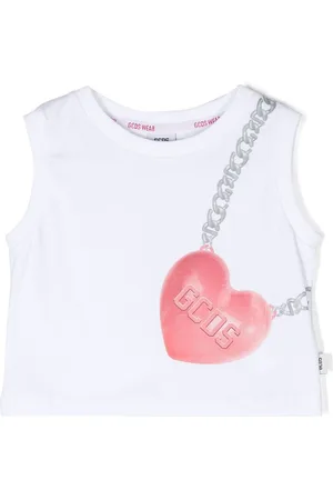GCDS Cropped top med hjertetryk