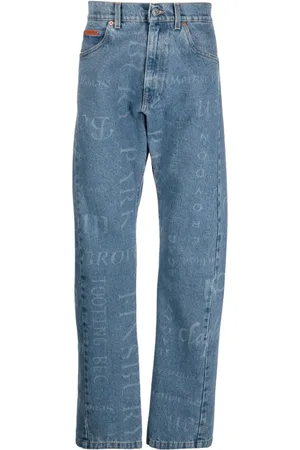 MARTINE ROSE Jeans med lige ben og tryk