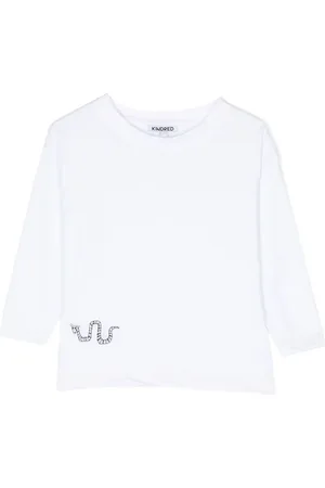 Kindred Langærmet T-shirt med broderet motiv