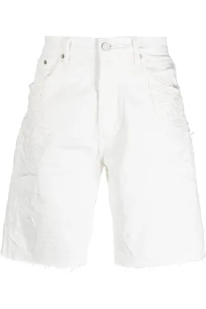 Purple Brand Shorts med rå kant