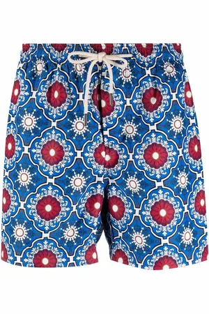 PENINSULA SWIMWEAR Badeshorts med geometrisk mønster