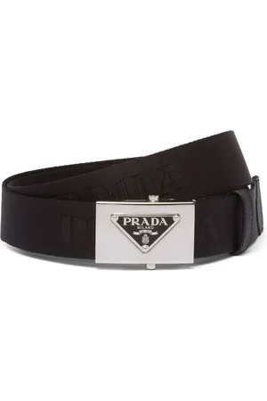 Prada Vævet bælte med trekantet logo