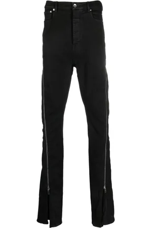 Rick Owens Jeans med lynlåsdetalje og smal pasform