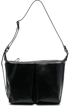 Jil Sander Tote i læder med lynlås