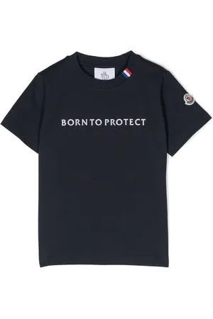 Moncler T-shirt med mærkedetalje og logo