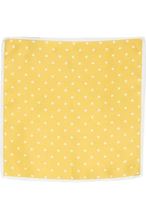 Lady Anne Mænd Lommetørklæder - Polka dot-print silk handkerchief