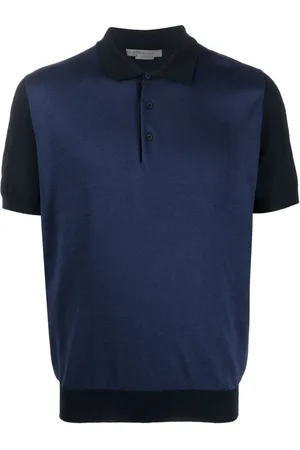 corneliani Tofarvet polo med korte ærmer
