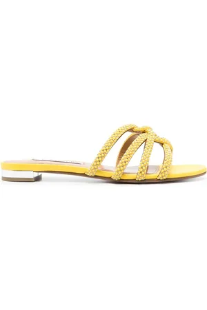 Aquazzura Flade Moondust sandaler med udsmykning