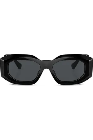 VERSACE Solbriller med geometrisk stel og tonet glas