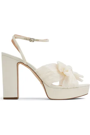 Loeffler Randall Natalia 100mm sandaler med plisseringer og knude