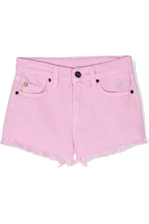 BARROW Shorts med broderet logo og frynset kant