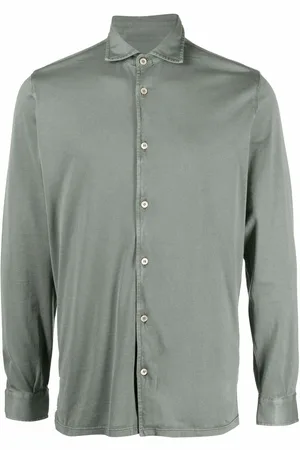 FEDELI Jersey-skjorte med knapper
