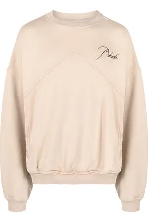 Rhude Sweatshirt med logotryk og afslappet pasform