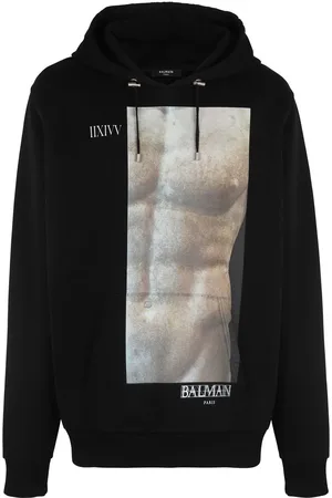 Balmain Hættetrøje med grafisk tryk