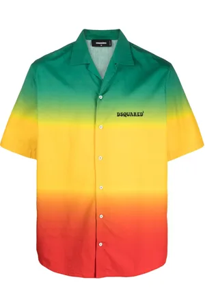 Dsquared2 Kortærmet skjorte med ombré-effekt