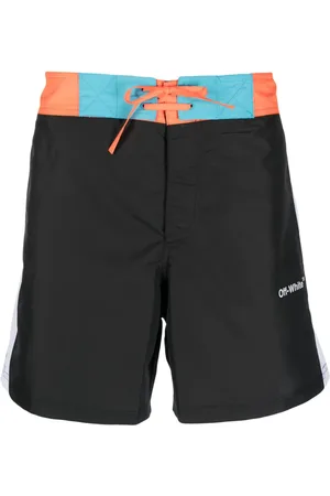 OFF-WHITE Badeshorts med piletryk
