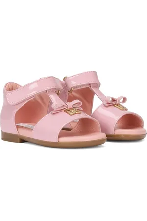 Dolce & Gabbana First Steps sandaler i lakeret læder