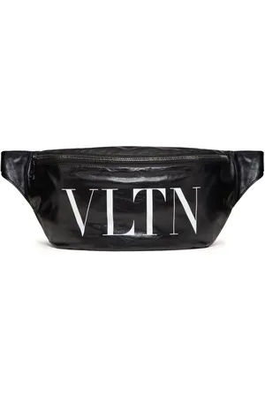 VALENTINO GARAVANI Bæltetaske i læder med logotryk