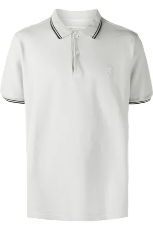 Maison Margiela Polo med stribet kant