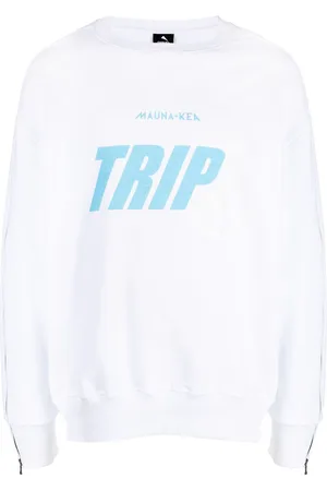 MAUNA KEA X Triple J sweatshirt med logotryk og lynlås på ærmerne