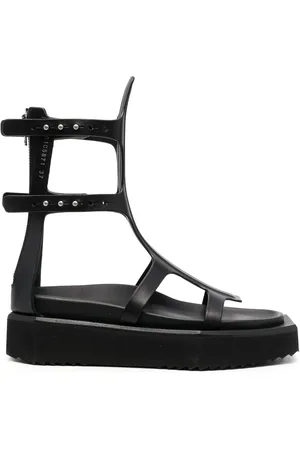 Rick Owens 55mm sandaler med plateausål og åben tå