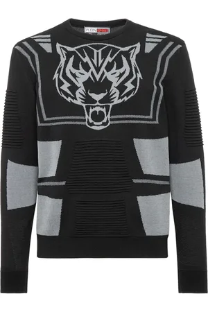 Philipp Plein Striktrøje med logotryk