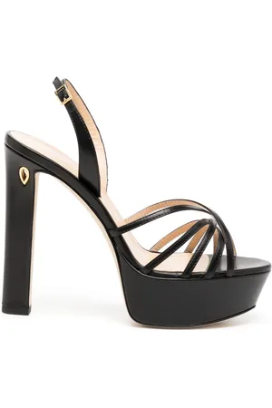 Jennifer Chamandi Roberto 130mm sandaler med plateau og krystal